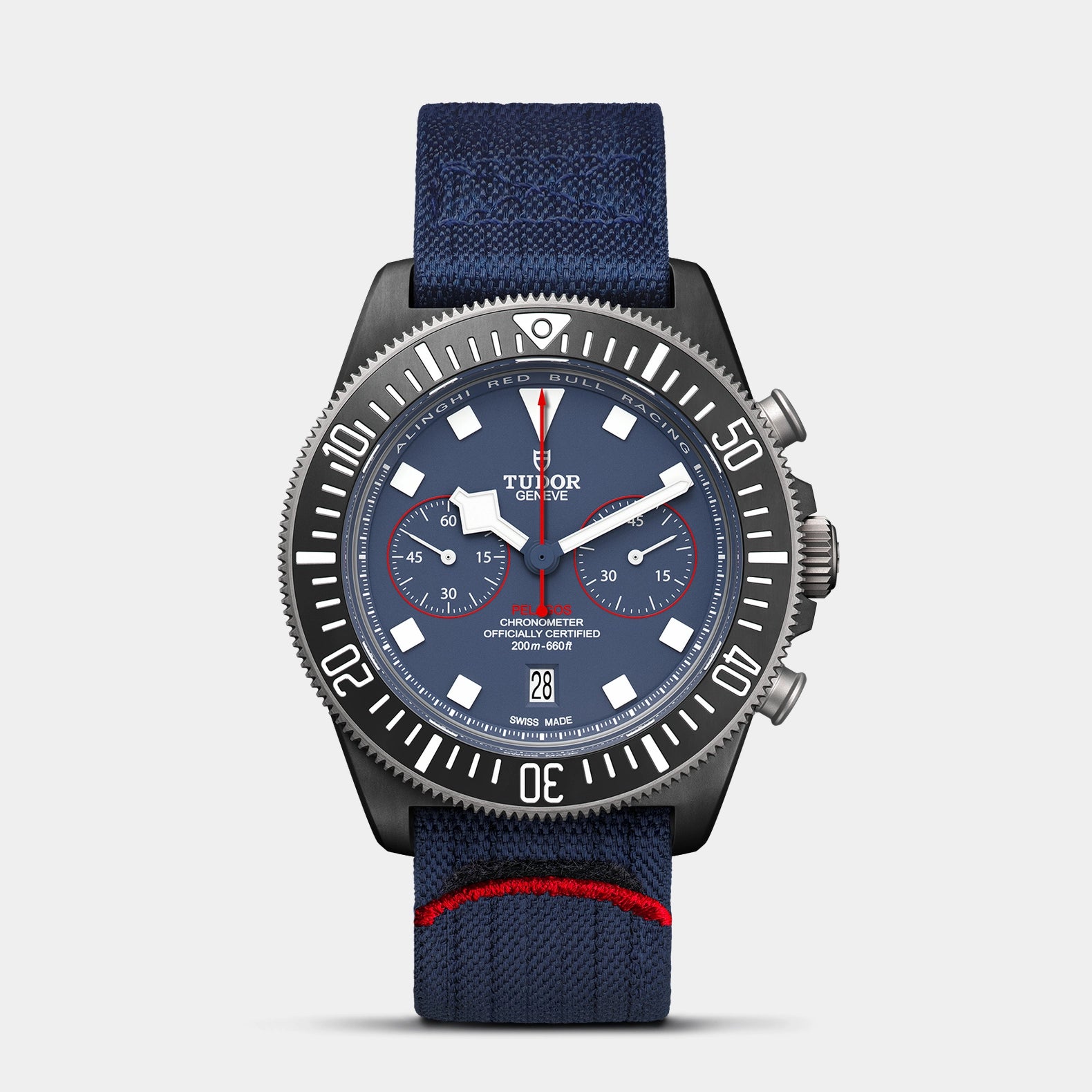 Pelagos FXD Chrono 43mm - Blue Dial on Fabric Strap