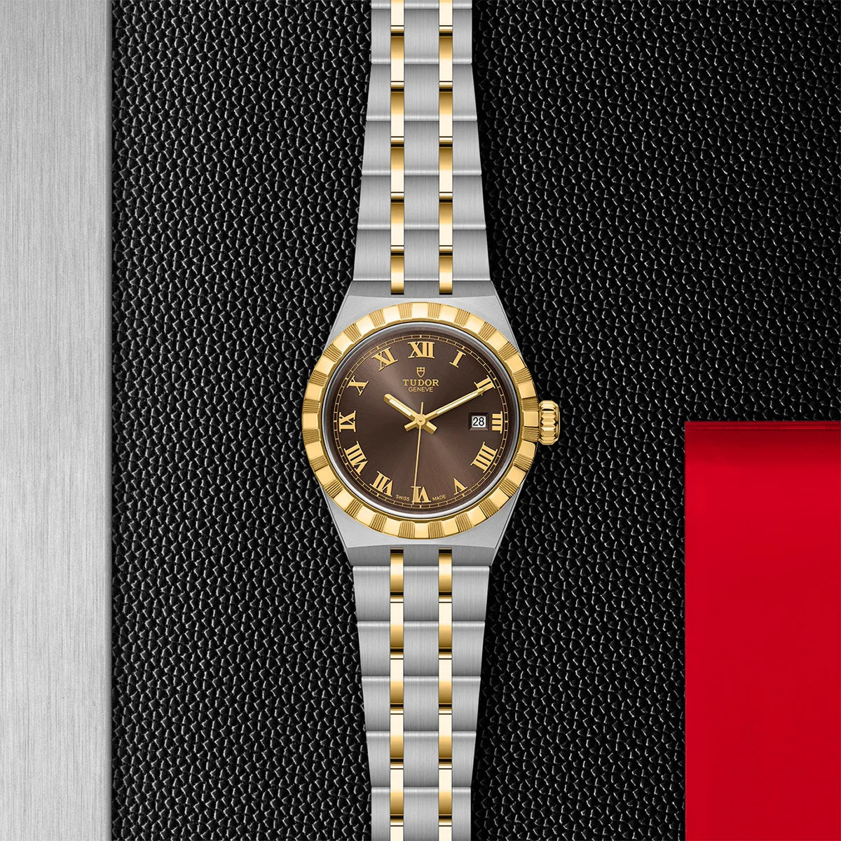 TUDOR Royal Two-Tone 28mm - Brown Dial