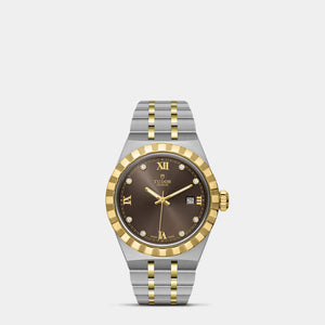 TUDOR Royal Two-Tone 28mm - Brown Diamond Dial