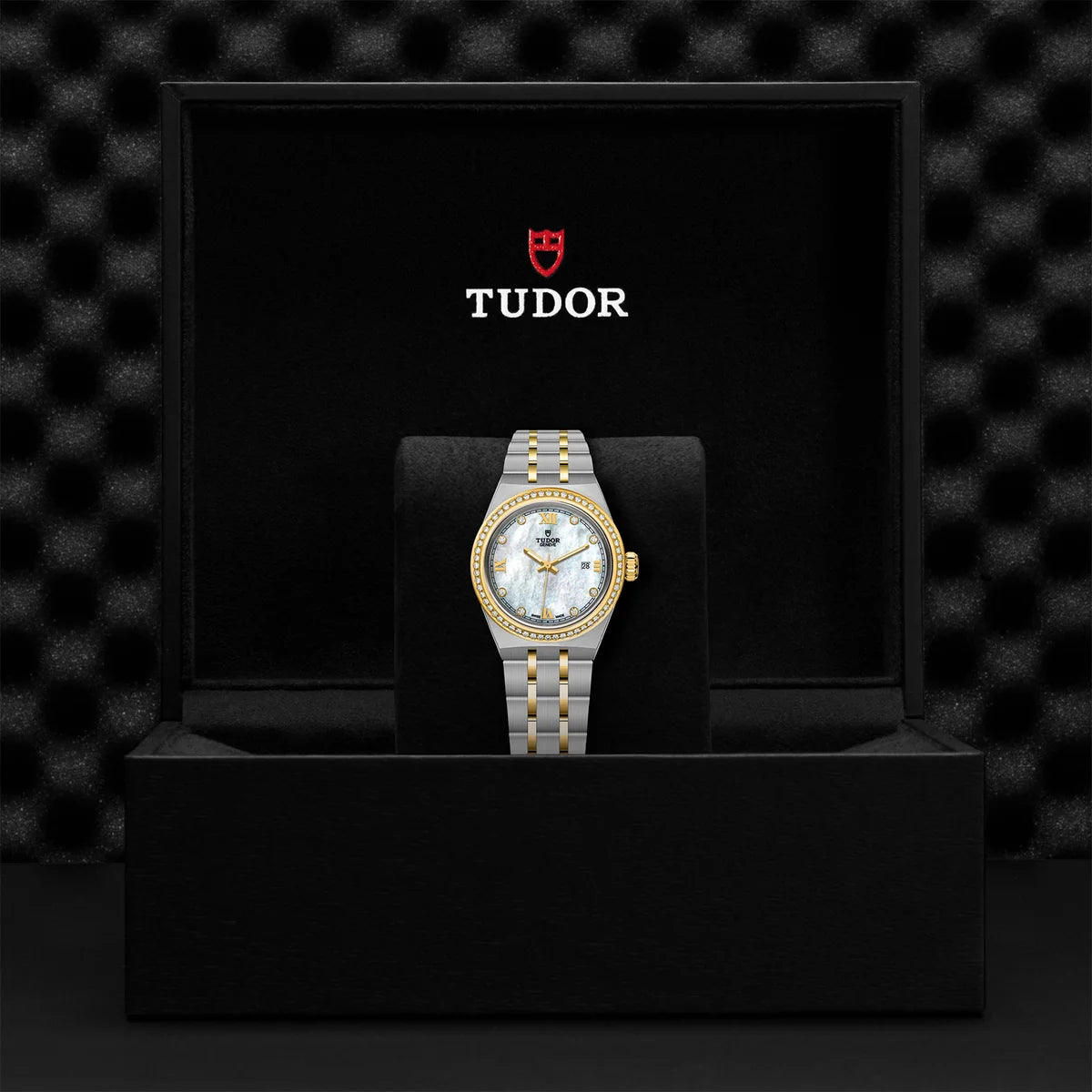TUDOR Royal Two-Tone 28mm - Mother of Pearl Dial Diamond Bezel