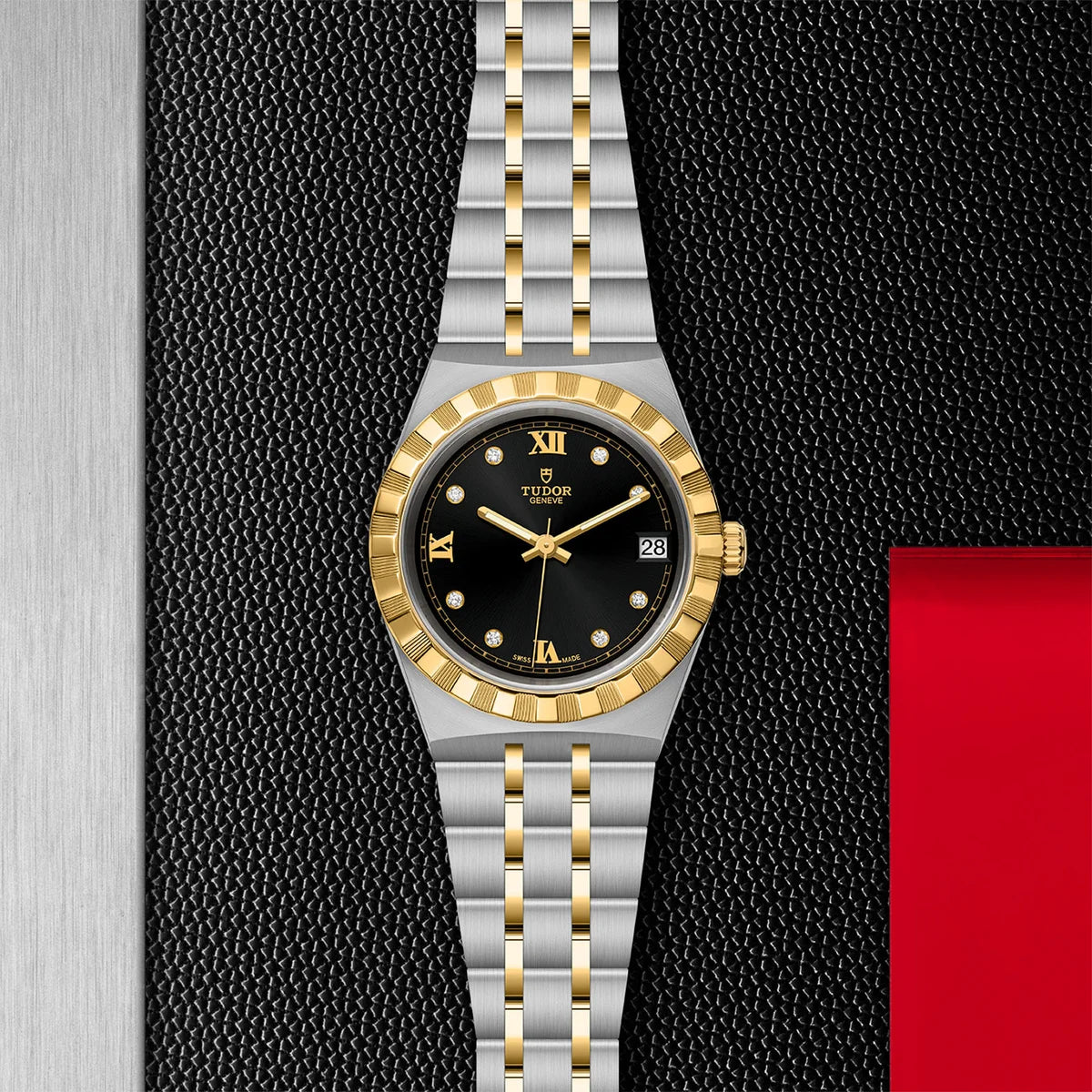 TUDOR Royal Two-Tone 34mm - Black Diamond Dial