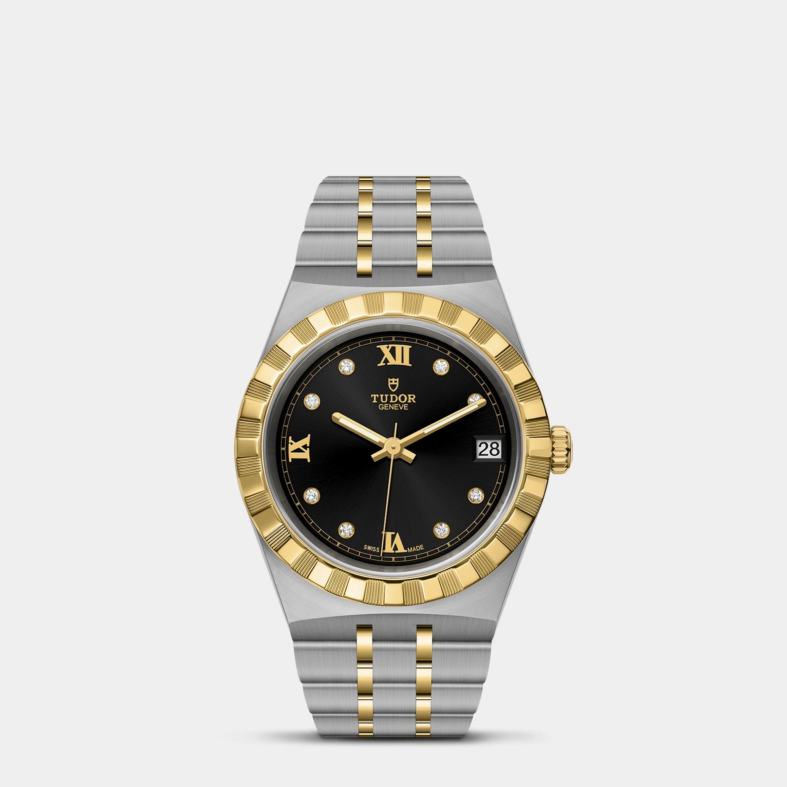 TUDOR Royal Two-Tone 34mm - Black Diamond Dial