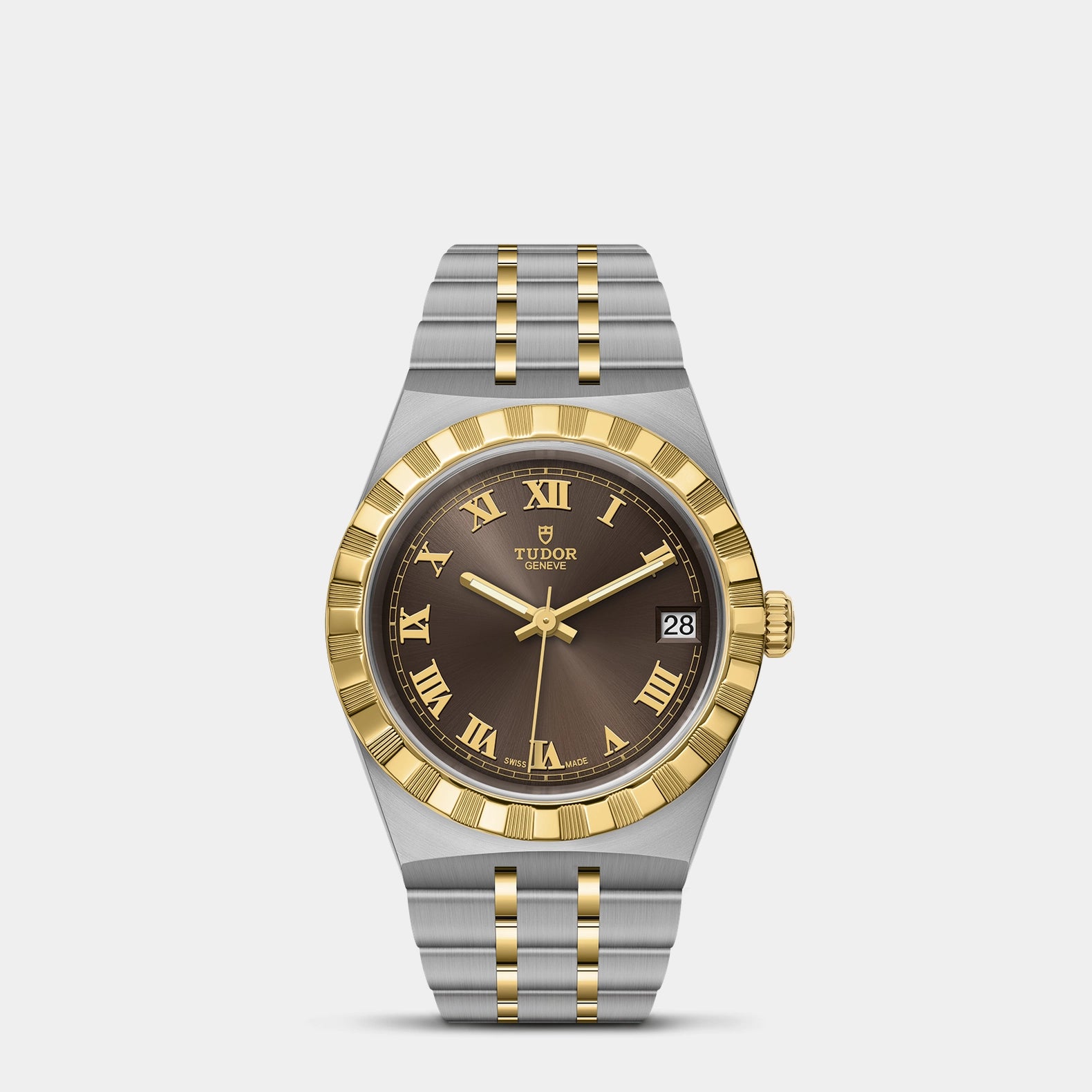 TUDOR Royal Two-Tone 34mm - Brown Dial