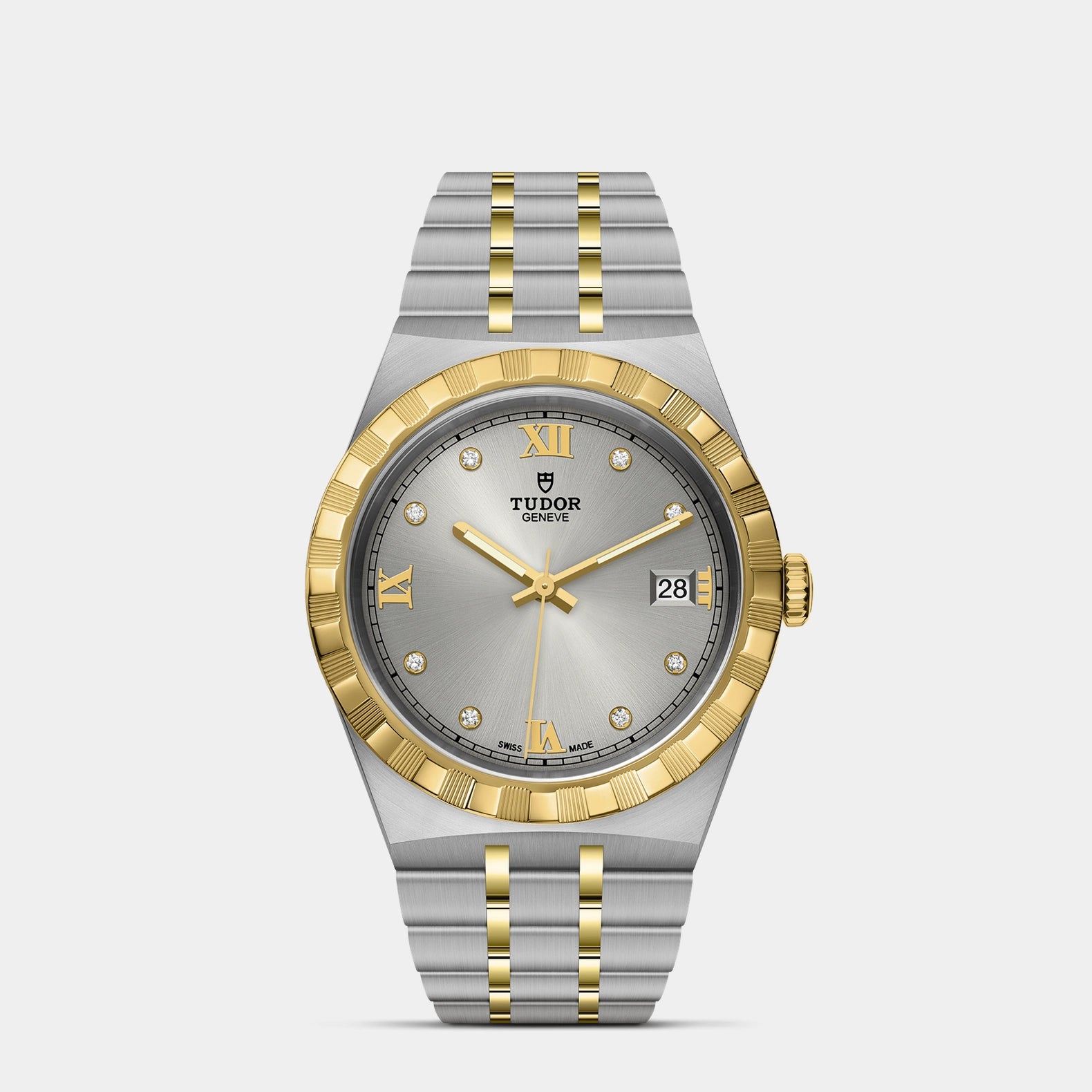 TUDOR Royal Two-Tone 38mm - Silver Diamond Dial