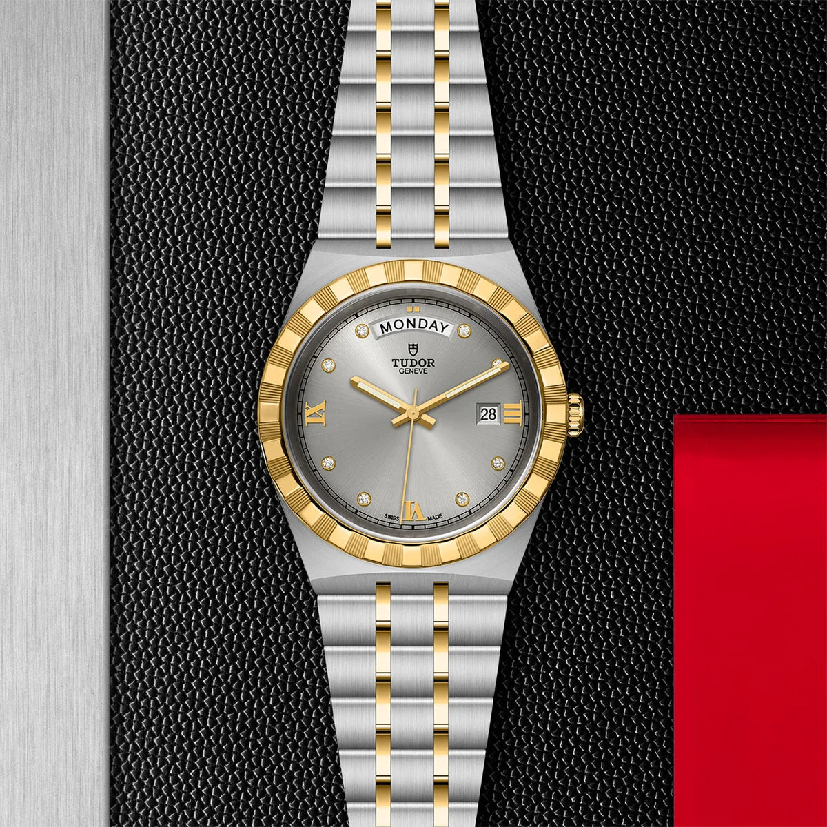 TUDOR Royal Two-Tone 41mm - Silver Diamond Dial