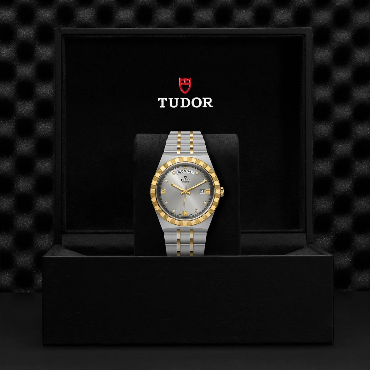 TUDOR Royal Two-Tone 41mm - Silver Diamond Dial