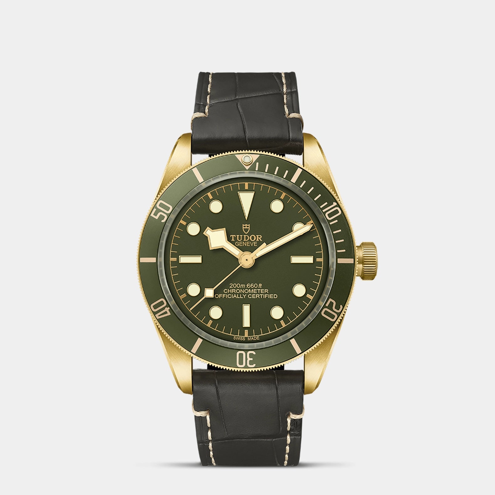 Black Bay 58 18k 39mm - Green Dial on Strap