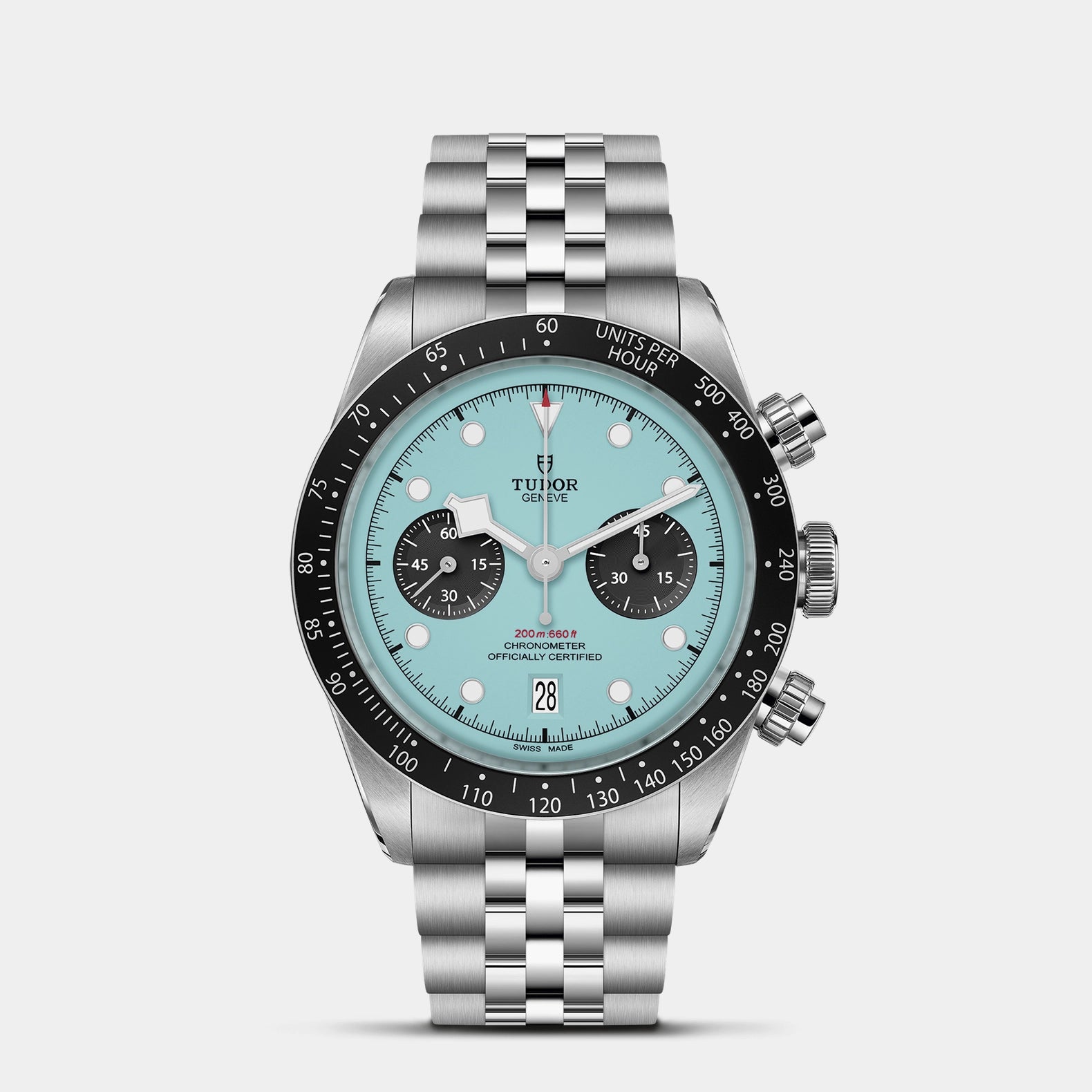 Black Bay Chrono 41mm - Flamingo Blue Dial on 5-Link Bracelet