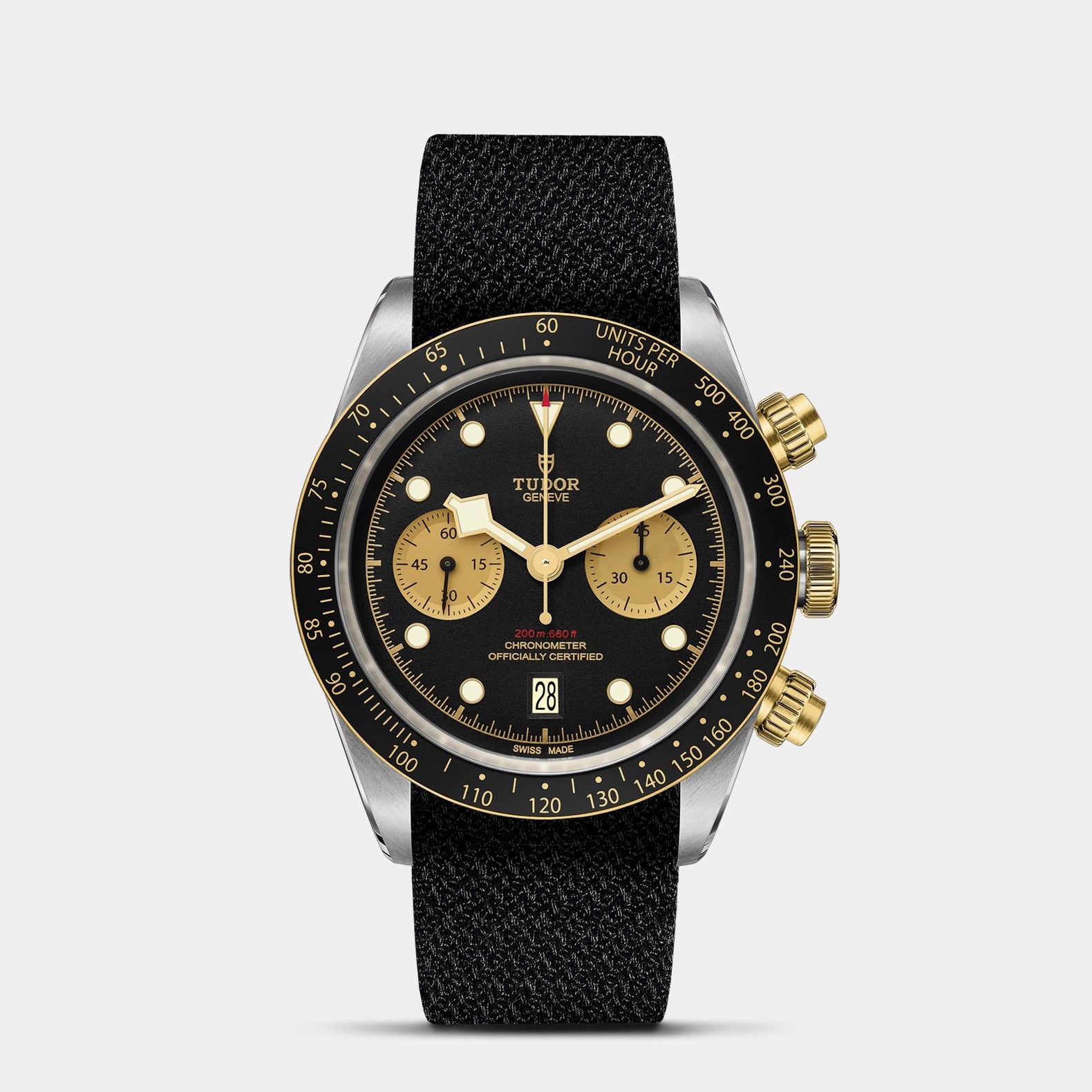 Black Bay Chrono S&G 41mm - Black Dial on Fabric Strap