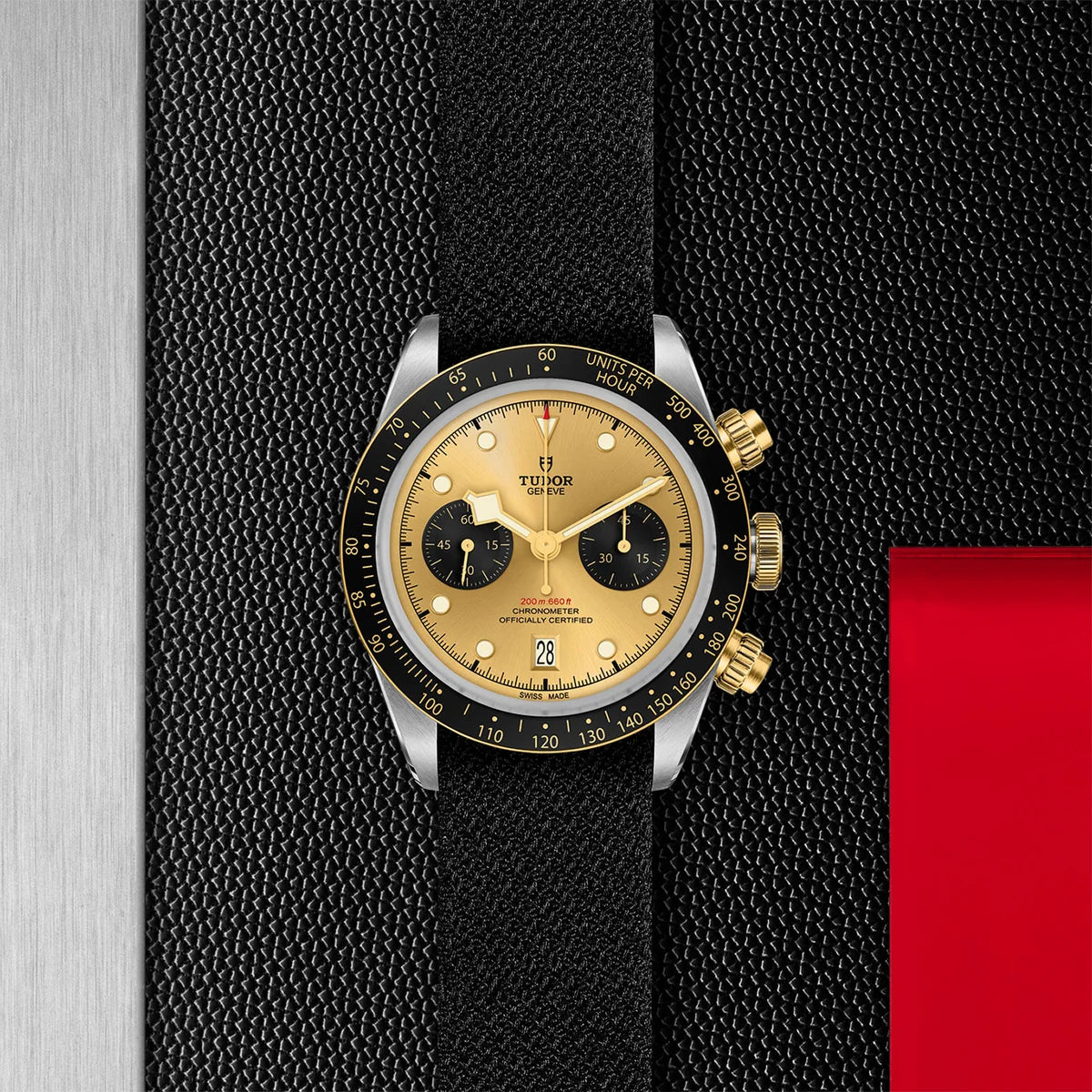 Black Bay Chrono S&G 41mm - Gold Dial on Fabric Strap