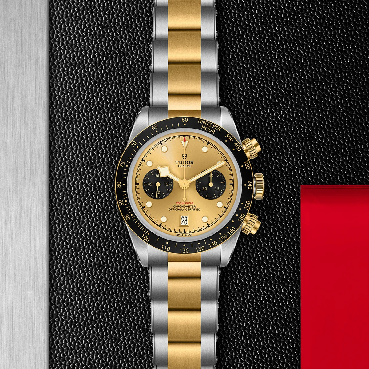Black Bay Chrono S&G 41mm - Gold Dial on 3-Link Bracelet