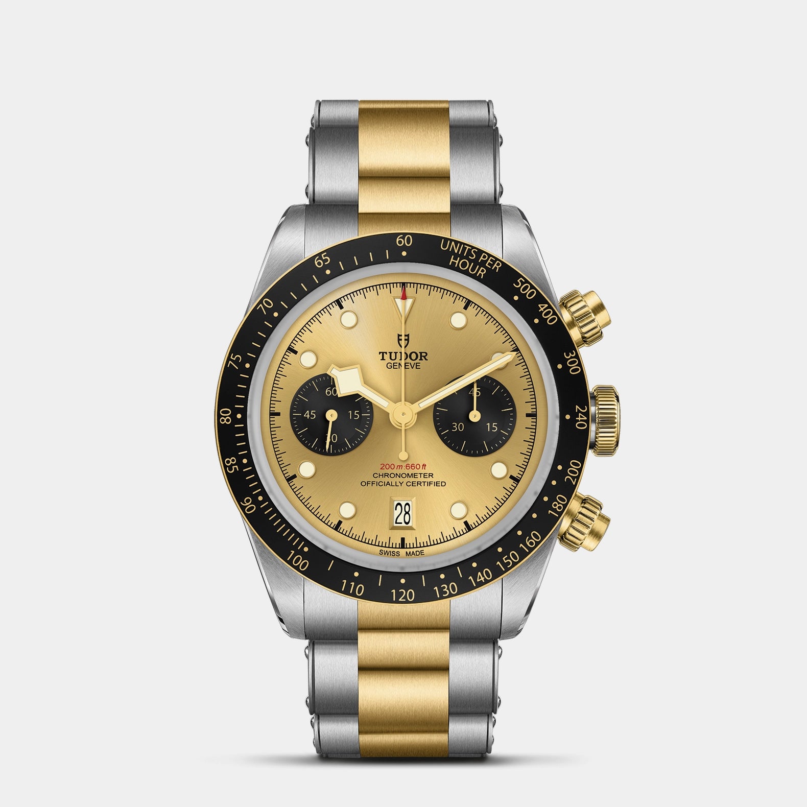 Black Bay Chrono S&G 41mm - Gold Dial on 3-Link Bracelet