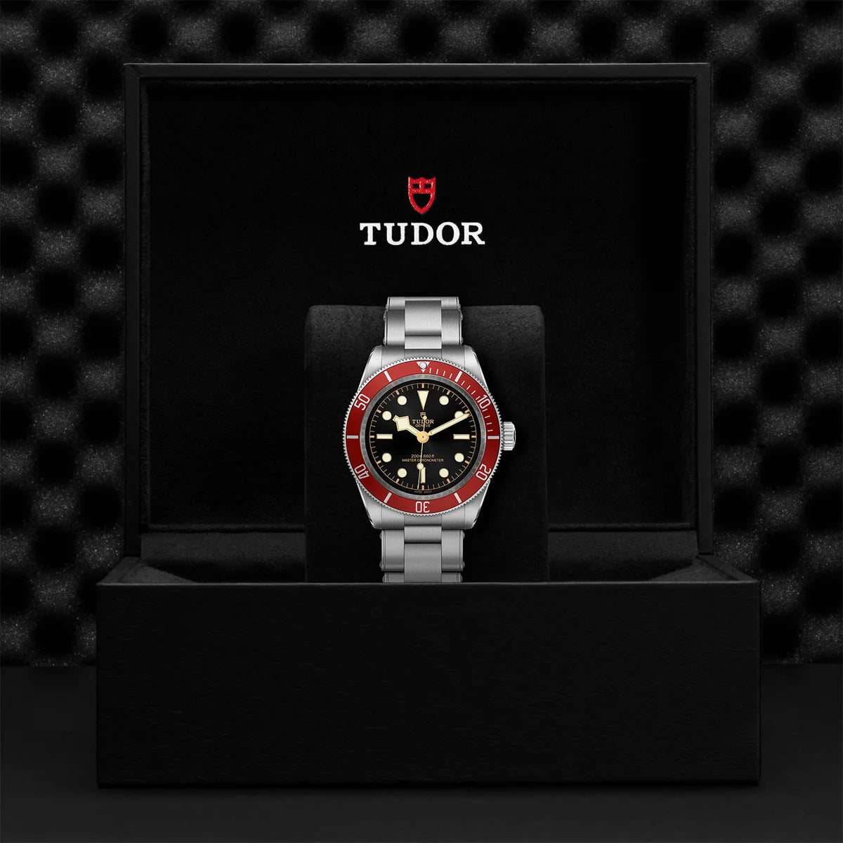 Black Bay 41mm - Red Bezel on 3-Link Bracelet