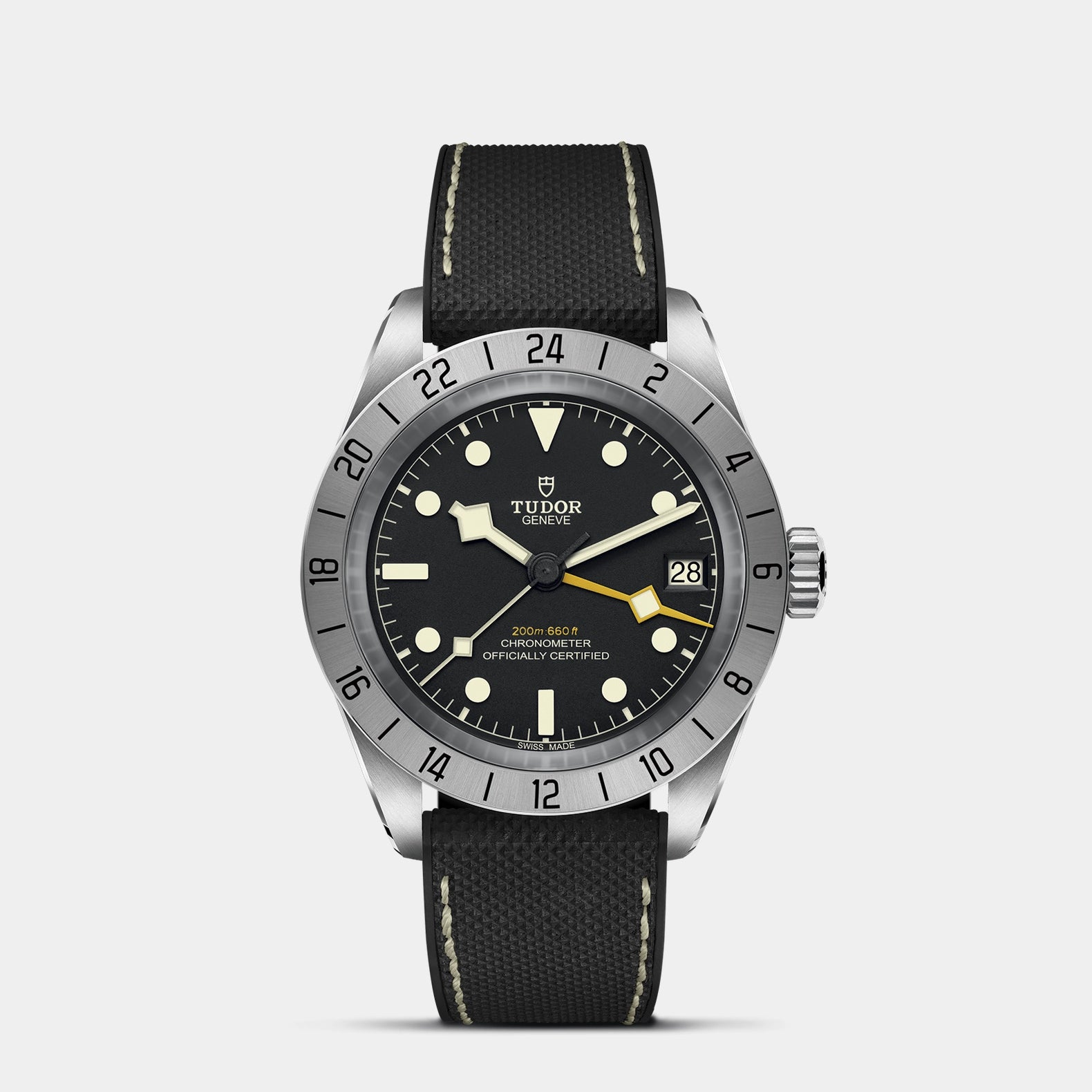 Black Bay Pro 39mm - Black Dial on Hybrid Strap