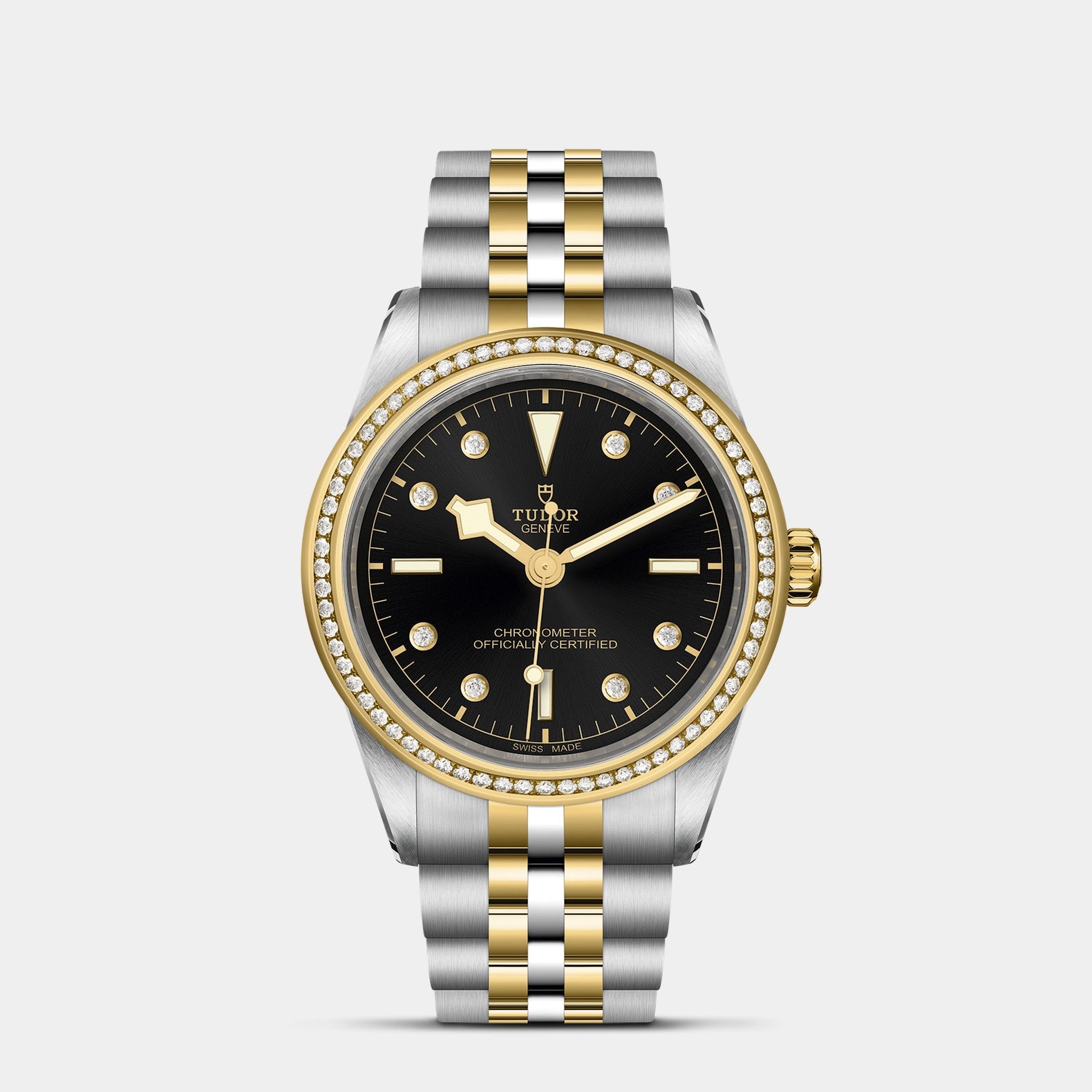 Black Bay One S&G 39mm - Black Dial Diamond Bezel on 5-Link Bracelet