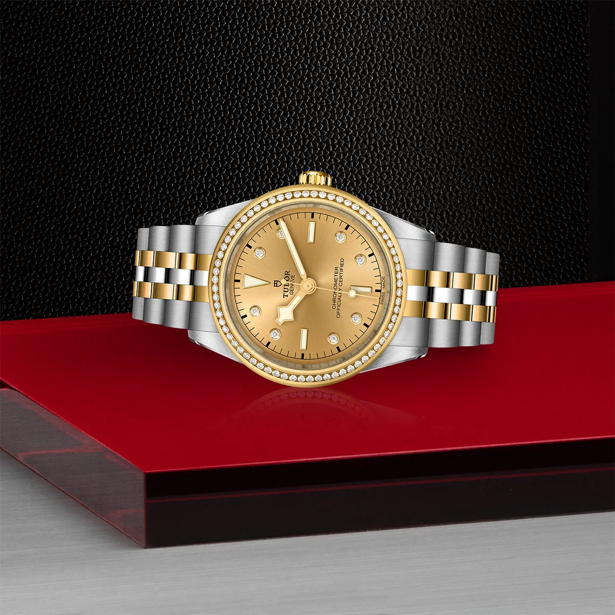 Black Bay One S&G 39mm - Gold Dial Diamond Bezel on 5-Link Bracelet