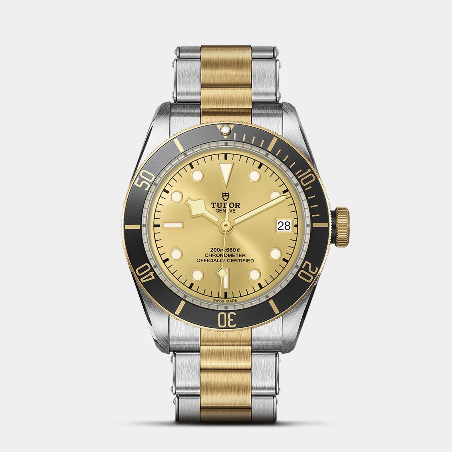 Black Bay S&G 41mm - Gold Dial on 3-Link Bracelet