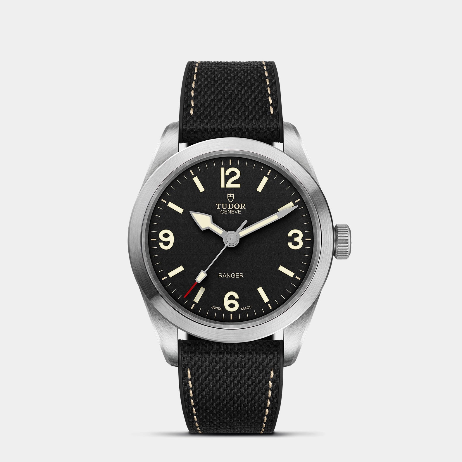 Ranger 39mm - Black Dial on Hybrid Strap