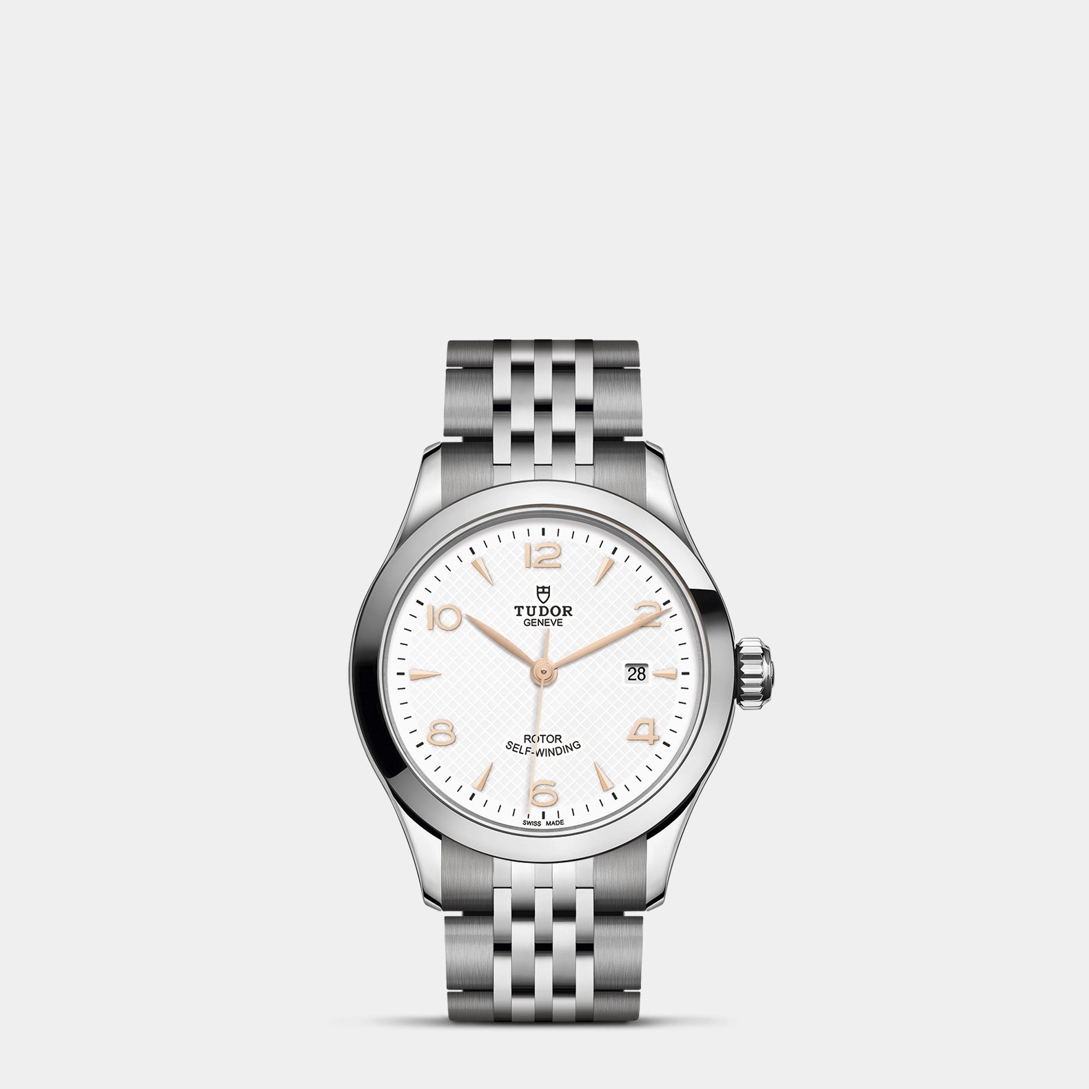 1926 28mm - White Dial on Bracelet