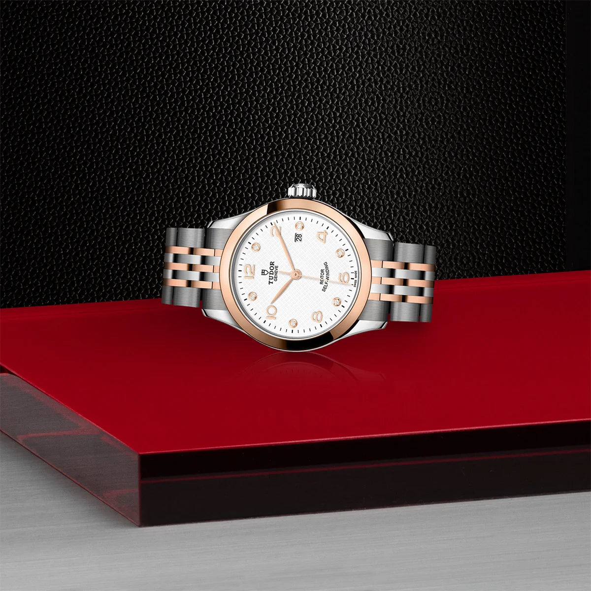 1926 Two-Tone 28mm - White Diamond Dial on Bracelet