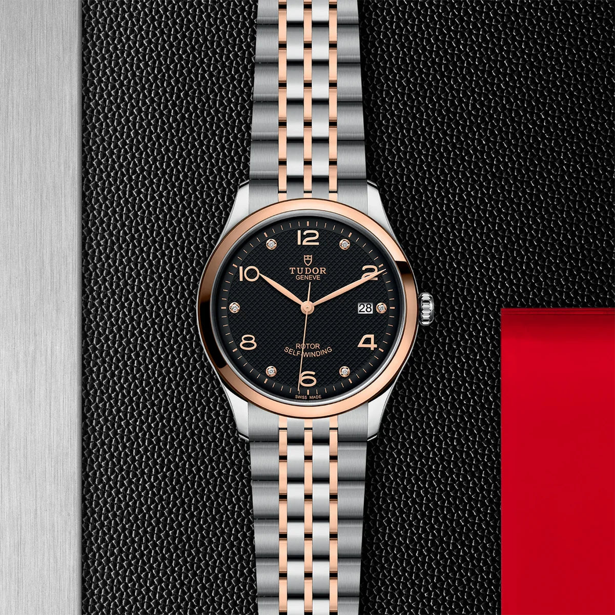 1926 Two-Tone 39mm - Black Diamond Dial on Bracelet