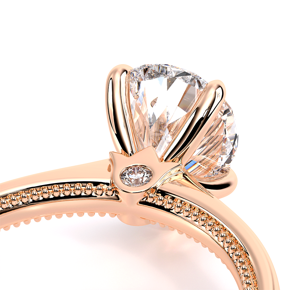 Pear Solitaire 18k Rose Gold Engagement Ring - REN-SOL301