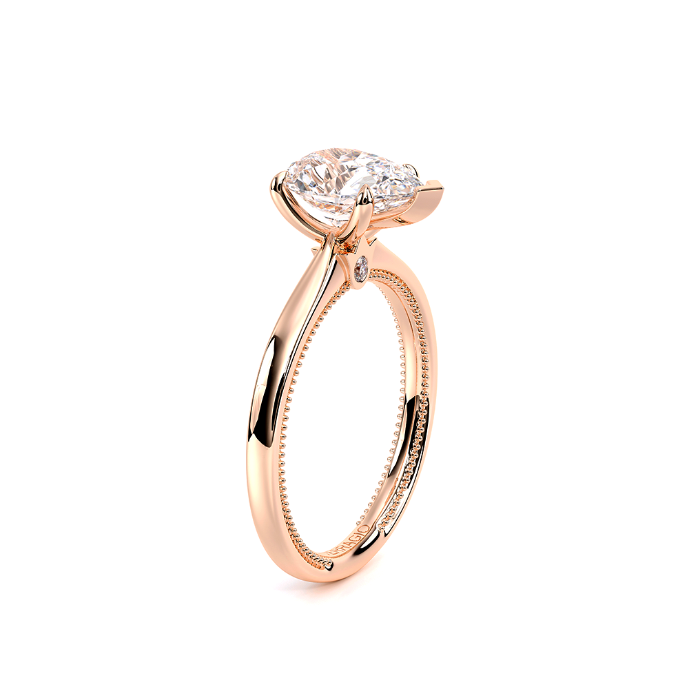 Pear Solitaire 18k Rose Gold Engagement Ring - REN-SOL301