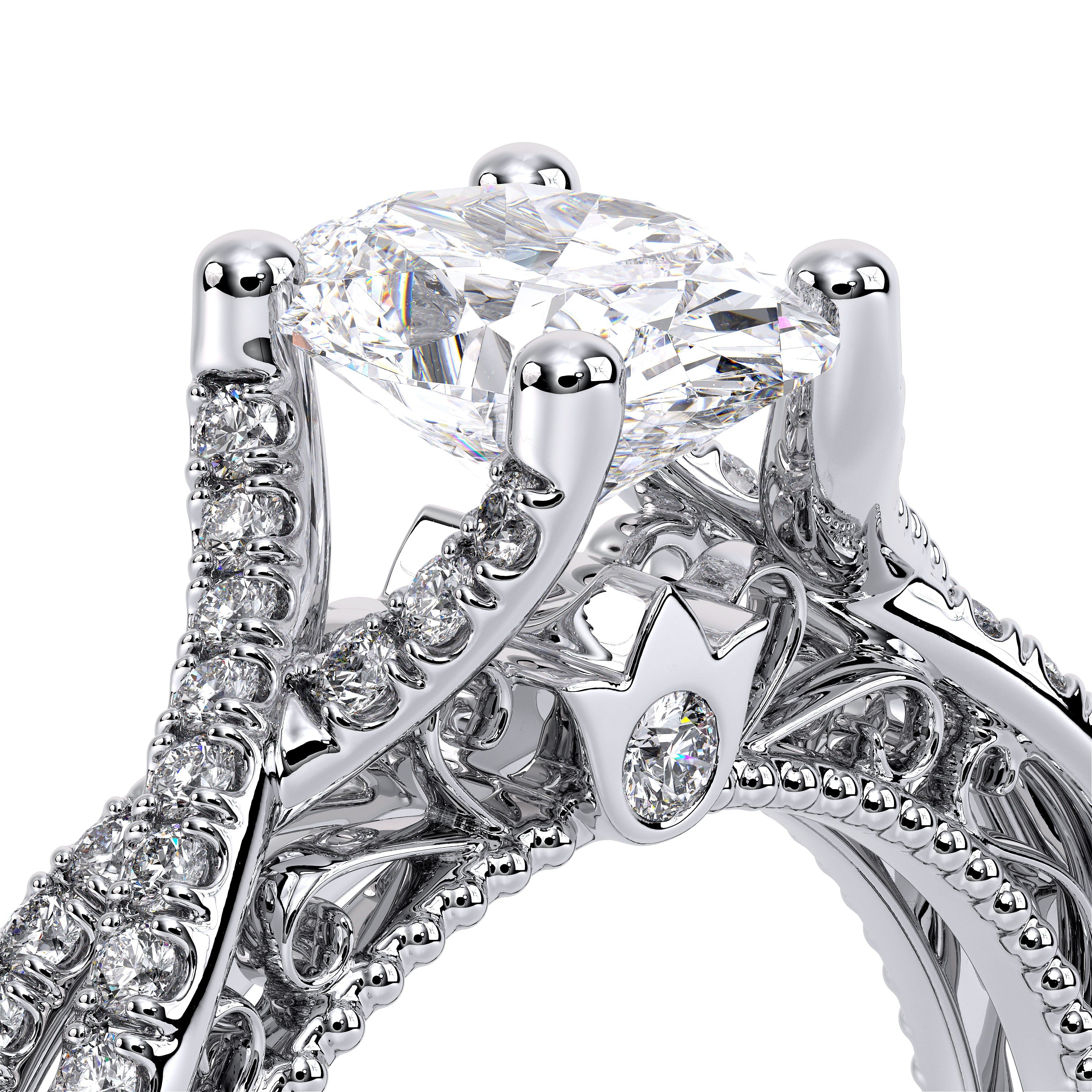 Verragio | Oval Pavé Engagement Ring 18k White Gold - VEN-5003