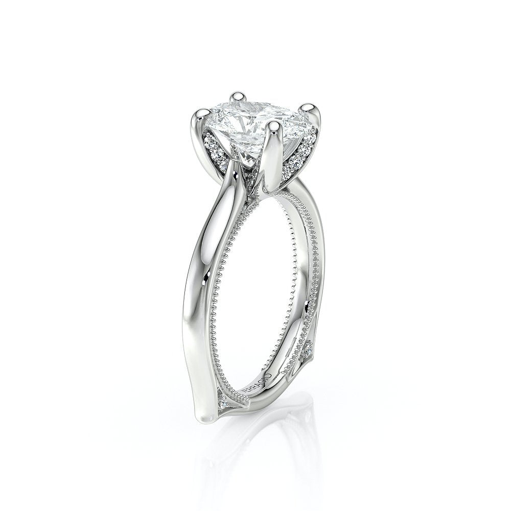 Oval Solitaire Platinum Engagement Ring - VNG-2207