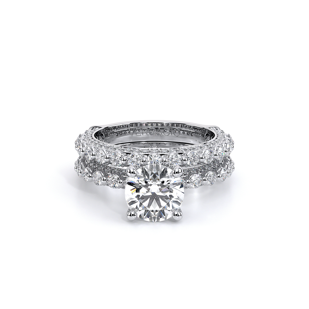 Modern Diamond Wedding Ring Platinum - CTR-0488