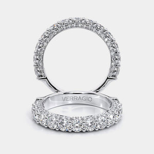 Classic Diamond Wedding Ring 14k White Gold - CTR-0489