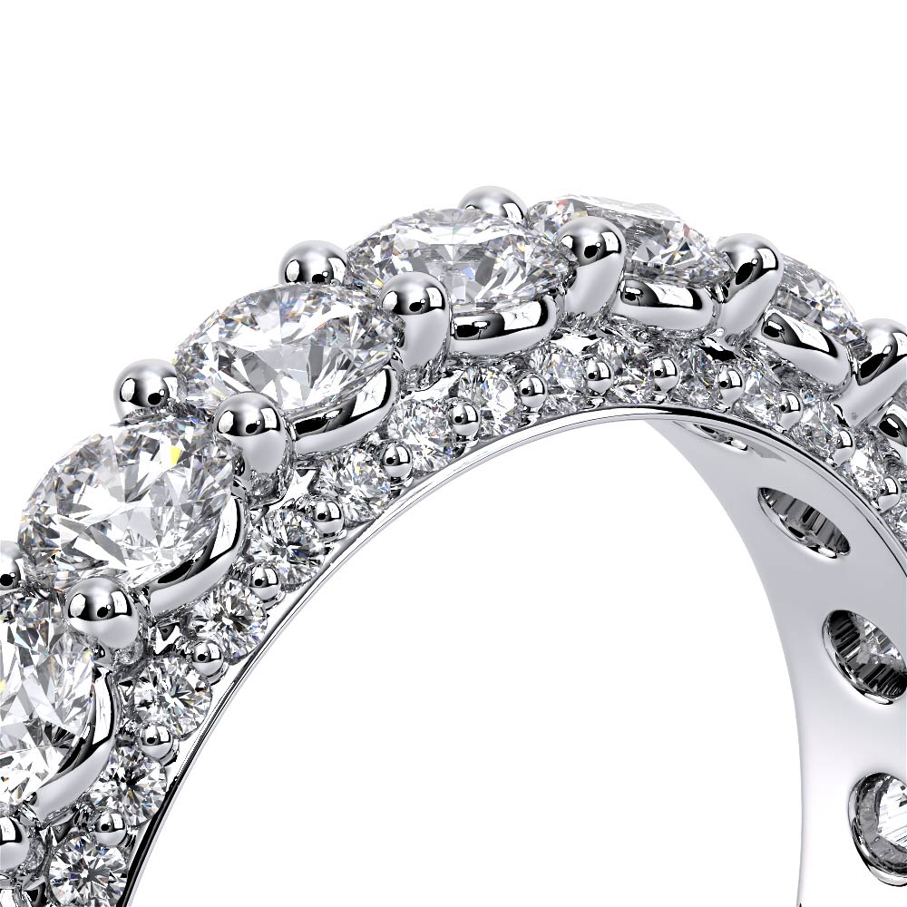 Classic Diamond Wedding Ring 14k White Gold - CTR-0489