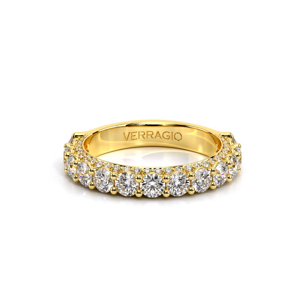 Classic Diamond Wedding Ring 18k Yellow Gold - CTR-0489