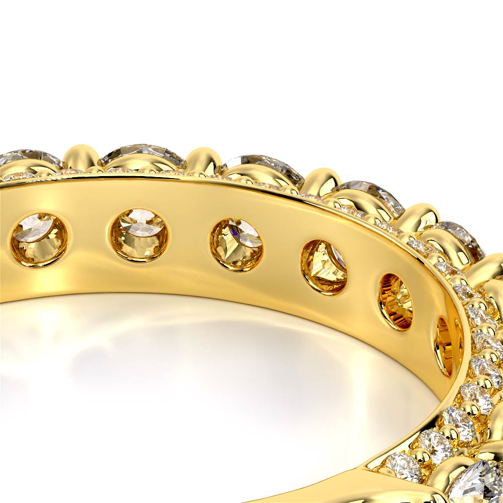 Classic Diamond Wedding Ring 18k Yellow Gold - CTR-0489