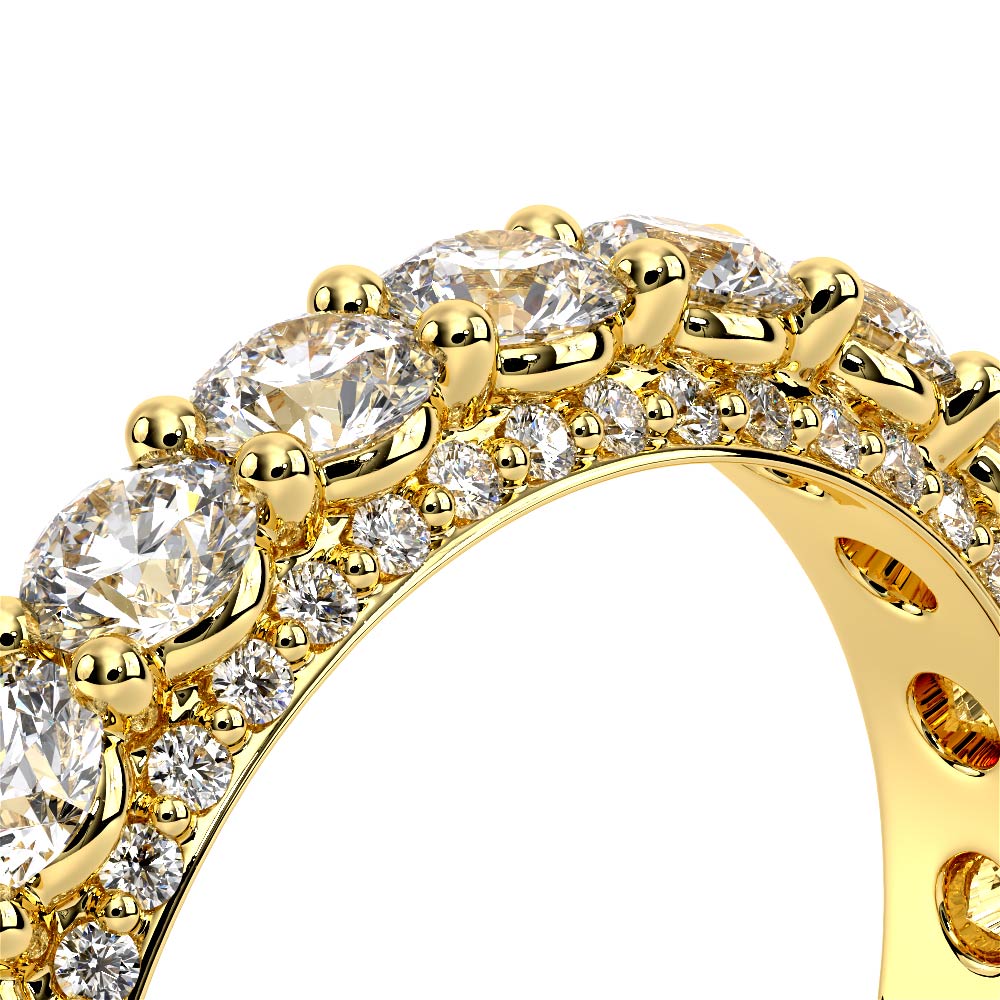 Classic Diamond Wedding Ring 18k Yellow Gold - CTR-0489