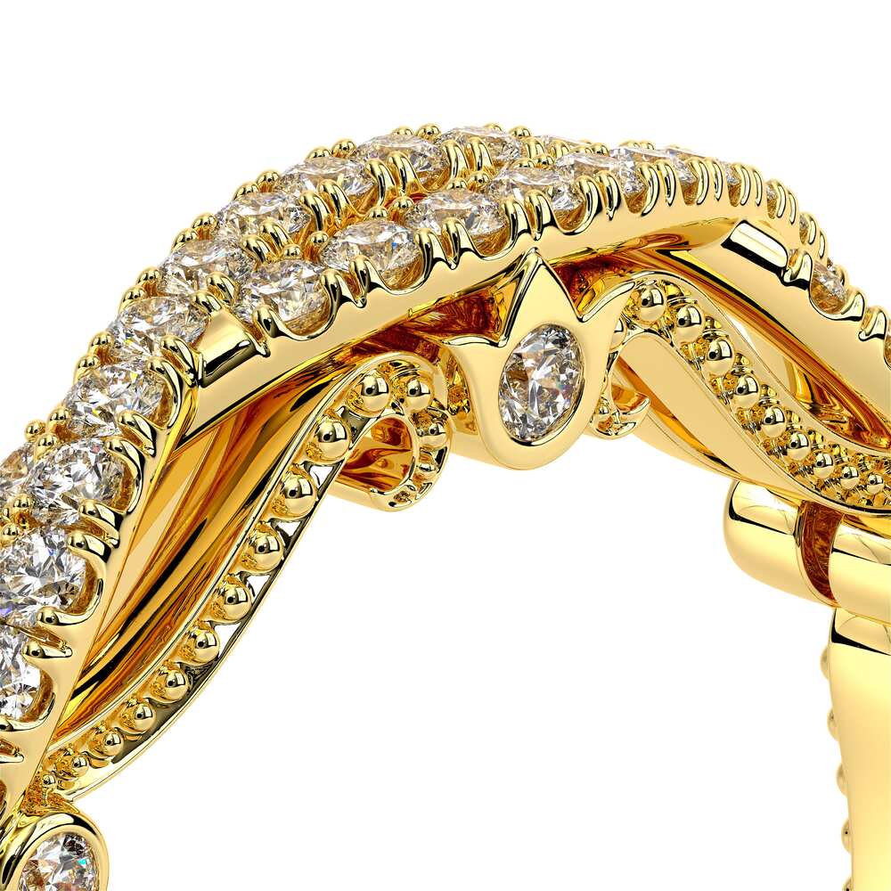 Vintage Diamond Accent Wedding Ring 14k Yellow Gold - INS-7060