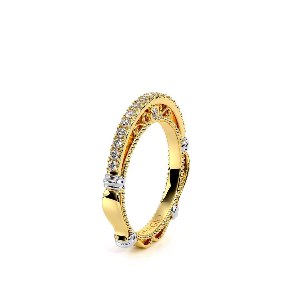 Vintage Lace Diamond Wedding Ring 18k Yellow Gold - PR-122