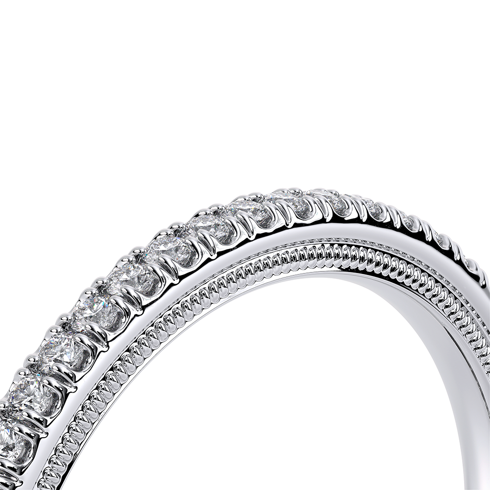 Classic Pavé Diamond Wedding Ring Platinum - TR-120
