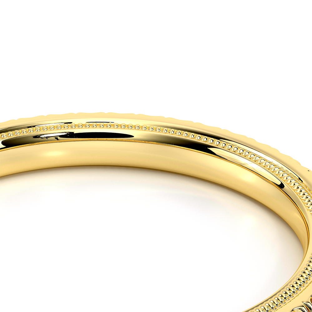 Classic Pavé Diamond Wedding Ring 18k Yellow Gold - TR-120