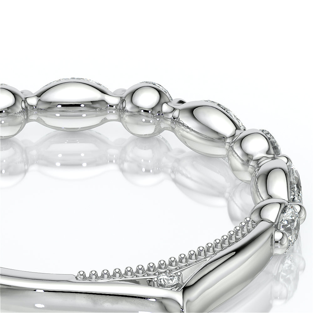 Vintage Diamond Wedding Ring Platinum - VNG-2202