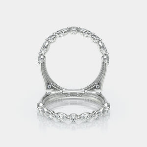 Vintage Diamond Wedding Ring Platinum - VNG-2202