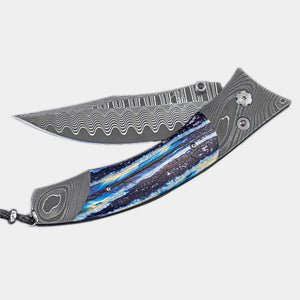 B21 Blue Wave Pocket Knife