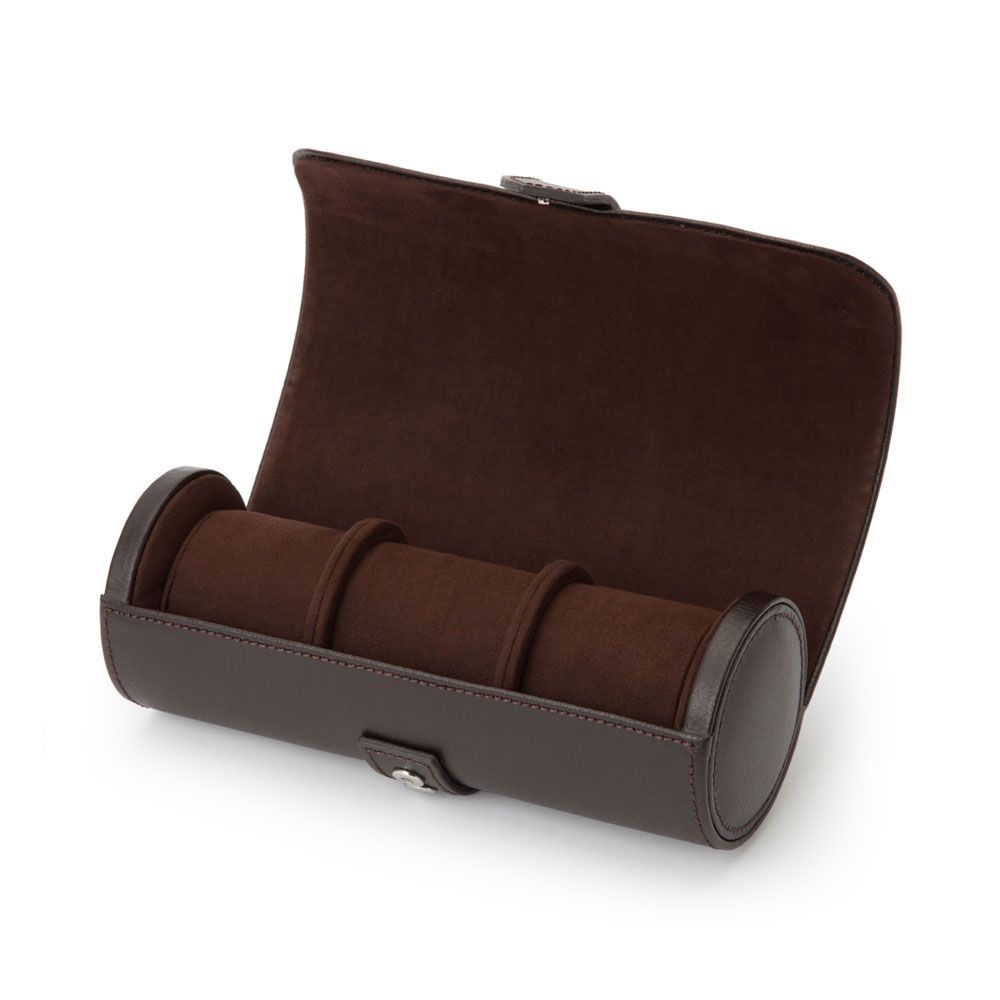 Blake Watch Roll - Brown Leather