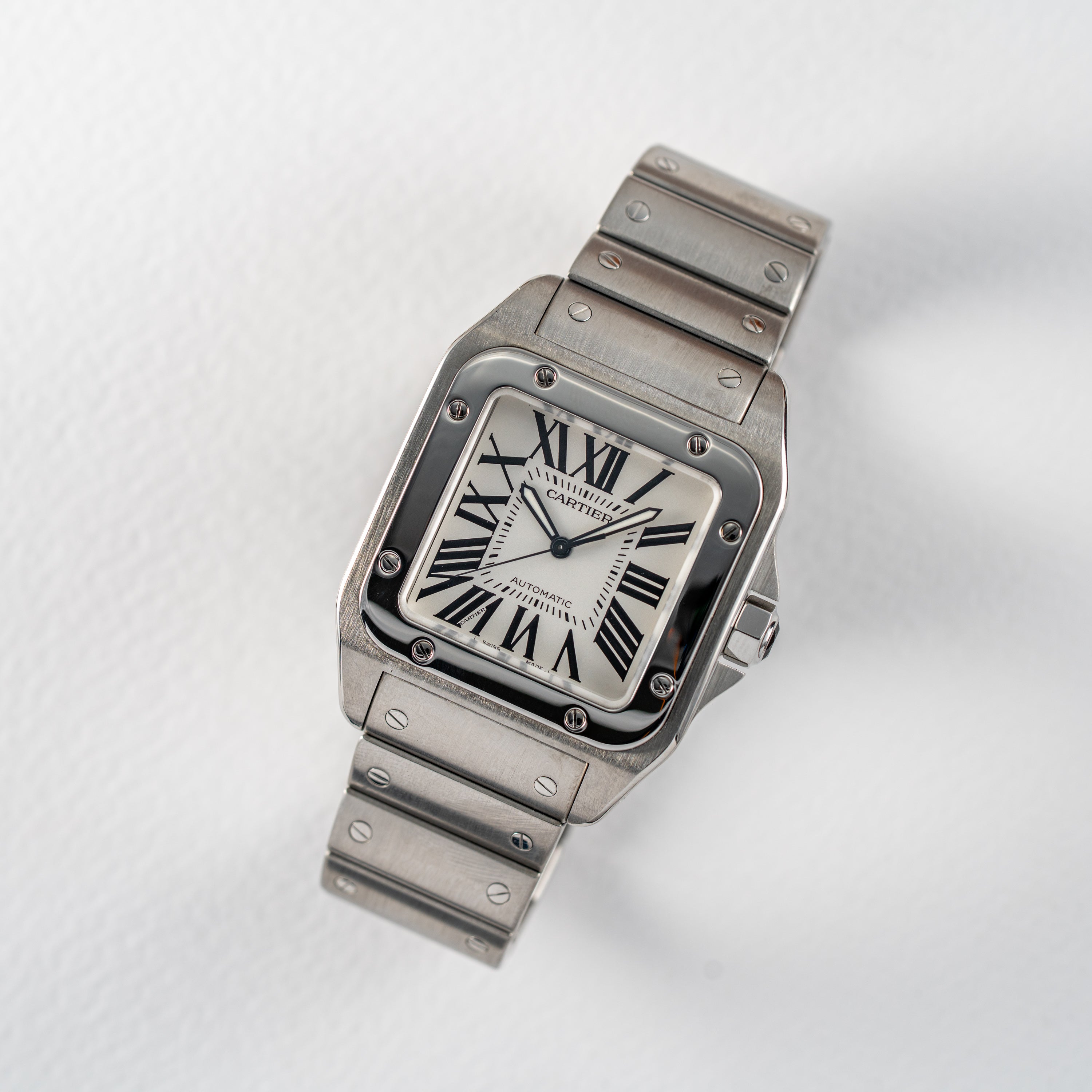 Cartier Santos 100 - White Dial W200737G