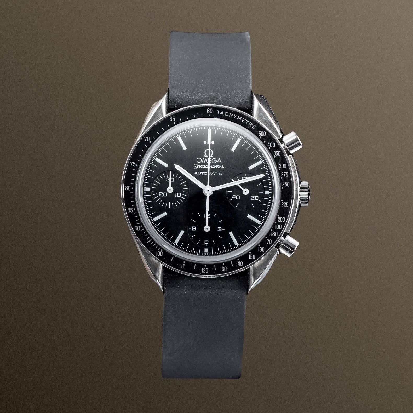 OMEGA Speedmaster Reduced 39mm - Black Dial on Rubber Strap - 3539.50.00