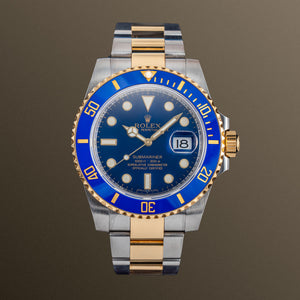 Two-Tone Rolex Submariner Date 40mm - Blue Dial on Bracelet - 116613LB