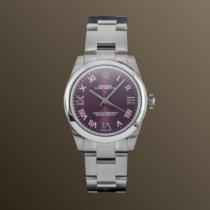 Rolex Oyster Perpetual 31mm Purple Dial - 177200