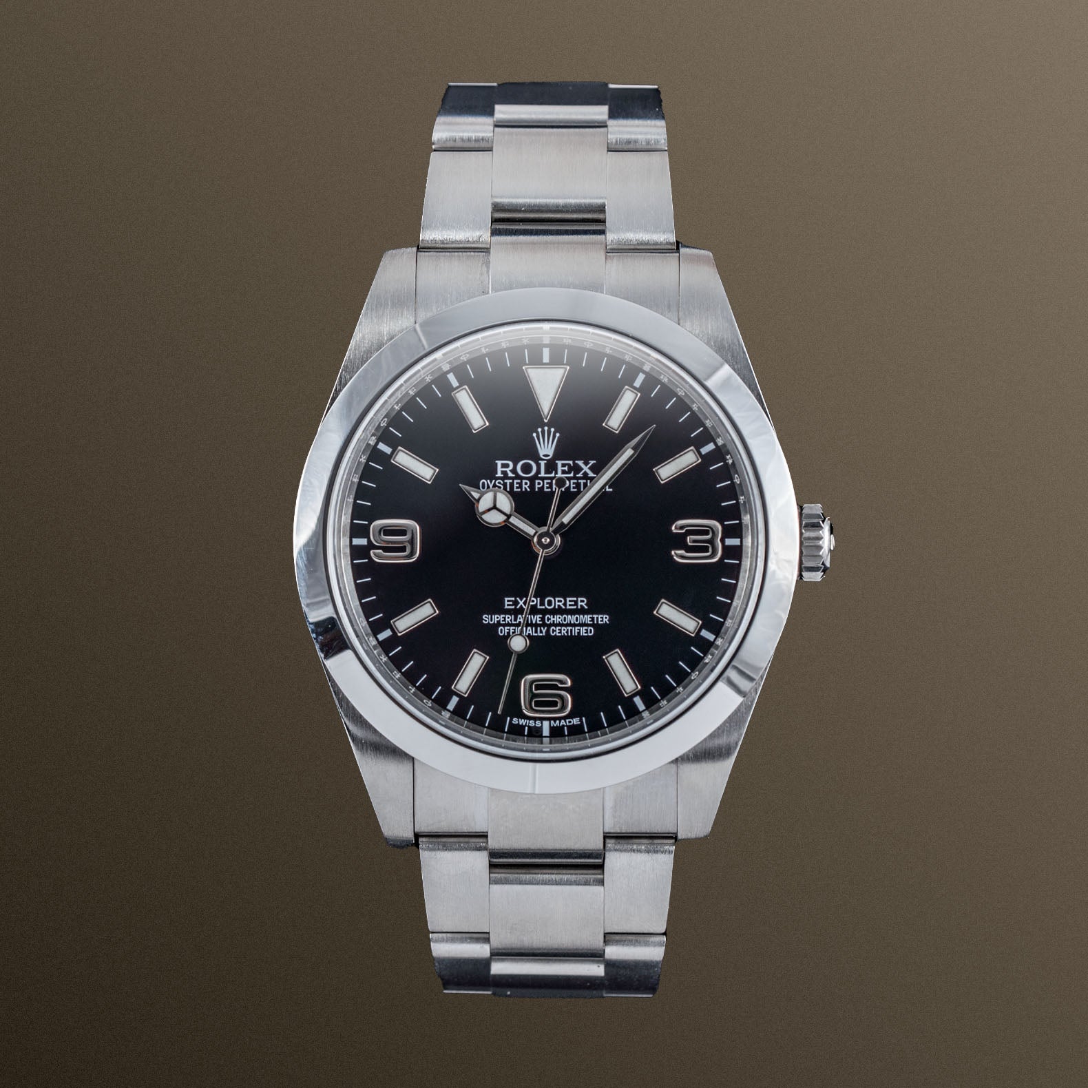 Rolex Explorer 39mm - Black Dial on Bracelet  - 214270