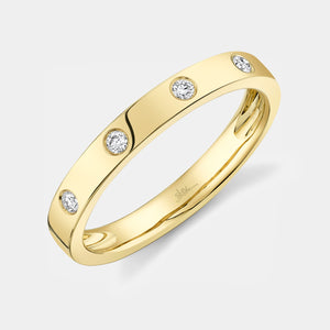 Kate Yellow Gold Bezel Set Diamond Fashion Ring
