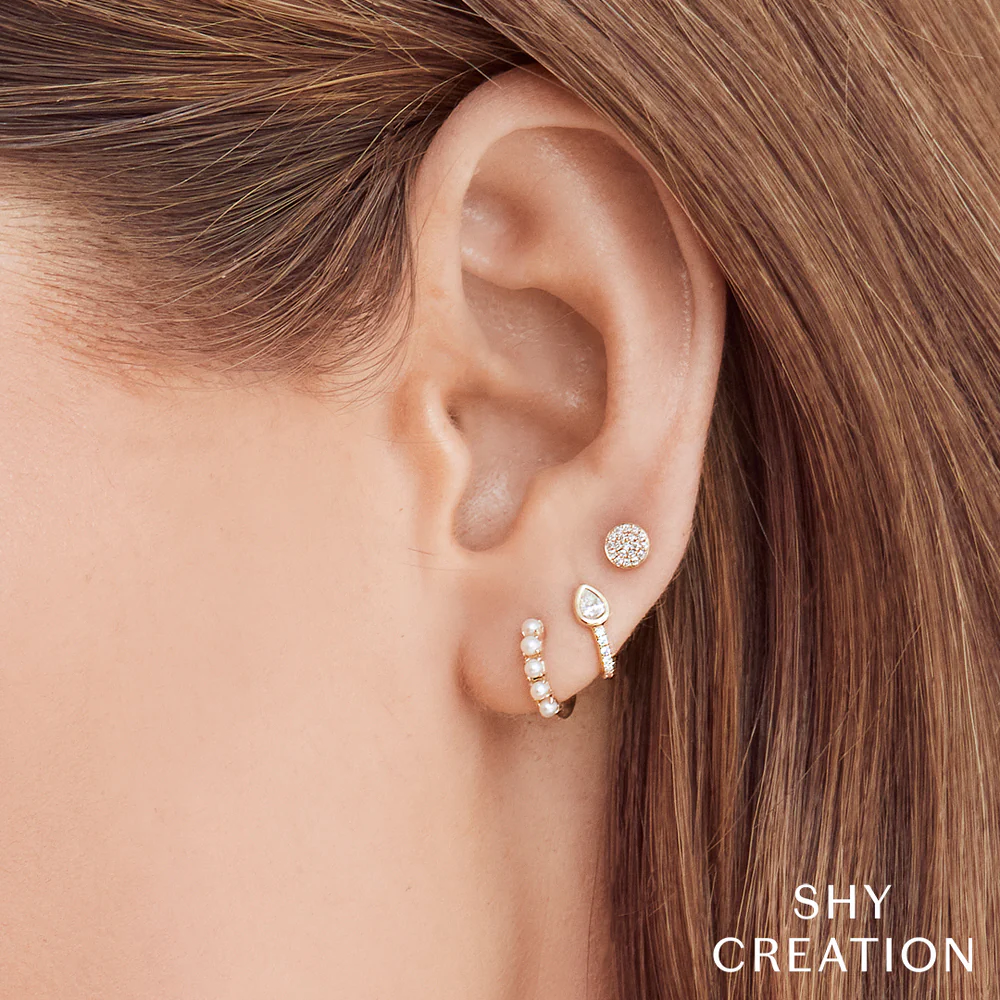 Jackie Cultured Pearl Huggie Earrings